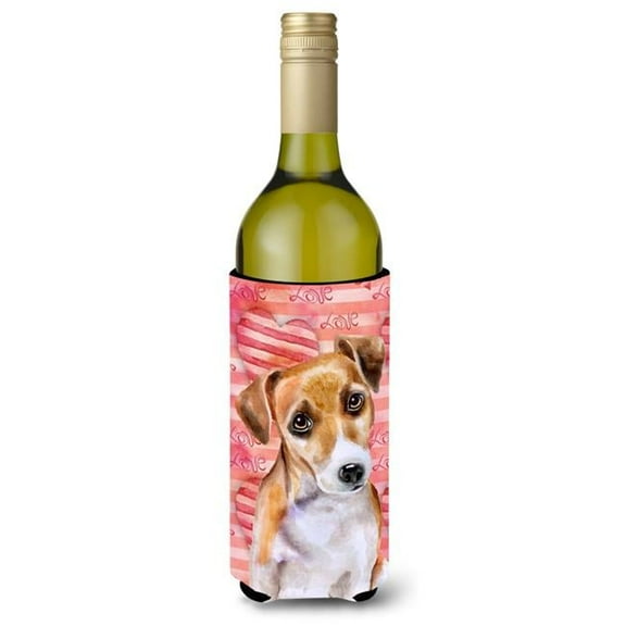 Jack Russell Terrier No 2 Love Wine Bottle Beverge Insulator Hugger