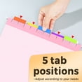 thumbnail image 5 of SUNEE 25 pack Bright Colors Hanging File Folders with 1/5-cut Tabs, 5 of 6