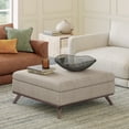 thumbnail image 3 of Simpli Home Owen Square Coffee Table Storage Ottoman, 3 of 12