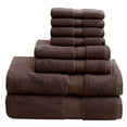 thumbnail image 1 of Madison Park Signature 8-Piece Cotton Towel Set in Mocha Brown, 1 of 10