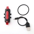 thumbnail image 2 of Bike Tail Light Multi Lighting Modes Plastic Sturdy Rear Lamps Safety Outdoor Waterproof Cycling Warning Lights Household Riding Blue, 2 of 9