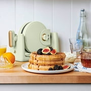 Beautiful Rotating Belgian Waffle Maker, Sage Green by Drew Barrymore