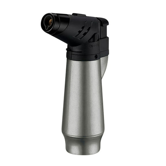 Leodye 1PCS Torch Lighter, Jet Flame Windproof Butane Refillable Lighter with Safety Lock for Kitchen Grill BBQ Candle Camping (Butane NOT Included)