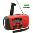 thumbnail image 1 of Radio de emergencia multifunción Radio recargable de mano Iluminación solar Radio de prevención de desastres al aire libre, 1 of 6