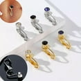 thumbnail image 4 of K-KED Cartilage Earring Clip Fake Belly Button Ring Body Navel Delicate Jewelry For Women -5, 4 of 9