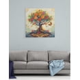 thumbnail image 4 of Tree of Life Canvas Wall Art, Colorful Picture Nature Abstract Prints, Butterfly Wall Art, Modern Landscape Artwork Mandala Style Poster Home Decor for Living Room Bedroom Office (16x16 Inches), 4 of 6