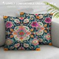 thumbnail image 3 of Creowell  Boho Vintage Throw Pillow Cover Carpet Orange Pattern Antique Ethnic Decorative Pillow Cases Home Decor Pillowcase,Multi-Size, 3 of 5
