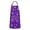 Purple Halloween Pattern, variant on Retro Halloween Ghost Apron-Garden Aprons for Women with Pockets-Cotton Linen Waterproof Kitchen Cooking Gardening Aprons Adjustable for Kitchen,Cooking,BBQ and Salon 32"x27"