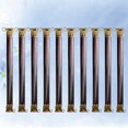 thumbnail image 2 of 10PCS 16.5cm Metal Internal Flex Frames DIY Handbag Hinges Replacement Spring Clips Accessories for Coin Purse Clasp Bag Handbag - Bronze, 2 of 7