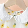 thumbnail image 5 of Luxalzxs Toddler Baby Girl Summer Dress Floral Print Sleeveless Doll Collar Cotton Playwear Dresses Beach Sundress 1-8 Years, 5 of 9