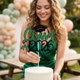 thumbnail image 3 of 7x5 Inch Graduation Party Cake Topper Insert for College High School Class of 2026 Celebration and Festive Banquet Desserts, Yellow, 3 of 4