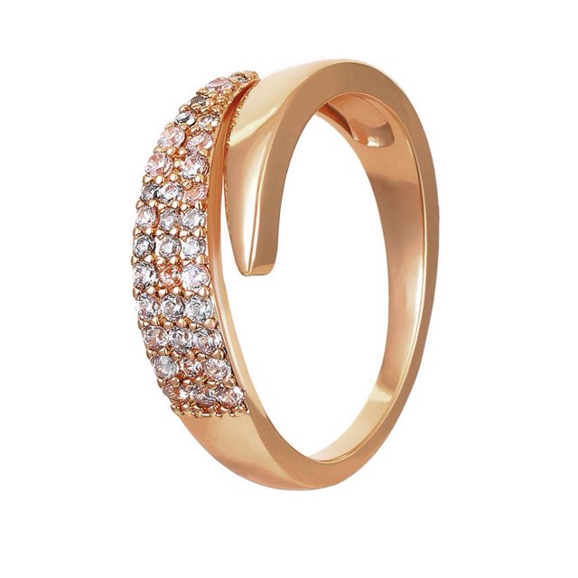 Ruifaya Anillos de sol para mujer con incrustaciones de piedra natural en textura de metal hueco de moda е√