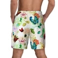 thumbnail image 4 of Goofa Floral Vintage Printed Men's Swim Trunks Board Shorts Quick Dry Mens Swimming Trunks with Compression Liner,Breathable Fit Hawaii Beach Shorts-Small, 4 of 9