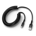 thumbnail image 1 of Cable en espiral USB a USB C de carga rápida para iPhone y Android, 1 of 7