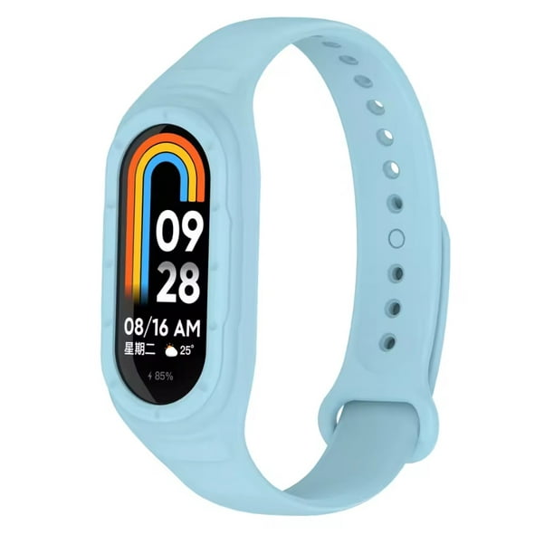 Correa de Silicona Deportiva Impermeable para Xiaomi Mi Band 9/8 con Case