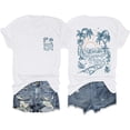 thumbnail image 4 of XIAOCHA Womens Tree Beach Graphic T Shirt Short Sleeve Front Back Print Casual Tops, 4 of 4