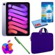 thumbnail image 1 of Paquete Apple iPad Mini 6 (2021, 256 GB, Wi-Fi + Cellular, morado) (MK8K3LL/A) con funda con cremallera morada + kit de limpieza de pantalla (reacondicionado), 1 of 9
