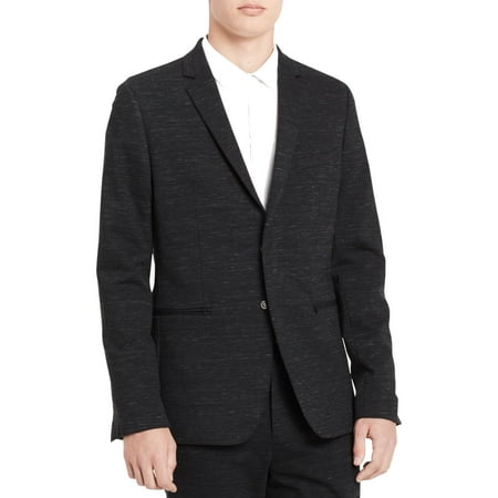 Calvin Klein Black Blazer - Calvin Klein Mens Slim Hidden Two Button Blazer