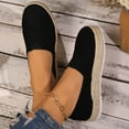 thumbnail image 5 of Mepaouo Women Platform Slip on Loafers Comfort Suede Moccasins Wide Width Low Top Wedge Casual Shoes, 5 of 8