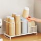 thumbnail image 5 of Estante de hierro para guardar vasos de papel, tazas de café y té. Organizador de escritorio para el hogar, la cocina, la oficina y el bar. Medidas: 7,87 x 4,3 x 3,54 pulgadas. Disponible en negro o, 5 of 6