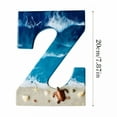 thumbnail image 3 of LAMIRO Beach Theme Letter for Wall,Beach Resin Letters,Beach Style Signs Blue Starfish and Shell Wall Decor for Home,Hanging Wall Art for Living Room Kitchen Bedroom Decor, 3 of 7