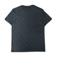 thumbnail image 2 of Calvin Klein Men Crew Neck Regular Fit CK Print Allover Cotton T-Shirt, Navy, XS, 2 of 2