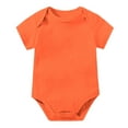 thumbnail image 2 of Krdevn Baby Bodysuits Short Sleeve Romper Casual Summer Outfits Soft Playwear,0-3 Months, 2 of 4