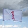 thumbnail image 5 of Vispronet 20in x 14in Numbered Golf Flags Flags 10-18 Fabric is Lightweight, Durable, and Flame Retardant - White Flag with Red Numbers, 5 of 5