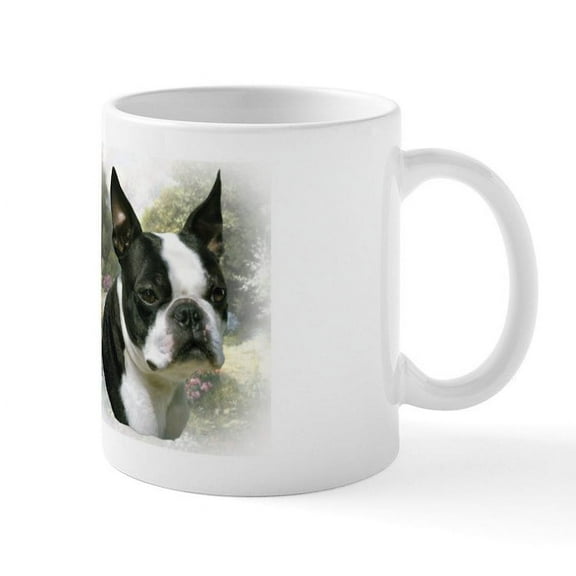 CafePress - Boston Terrier Mug - 11 oz Ceramic Mug - Novelty Coffee Tea Cup