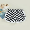 thumbnail image 2 of Summer Toddler Baby Boys Shorts Checkerboard Print Plaid Elastic Waist Drawstring Short Pants, 2 of 6