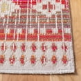 thumbnail image 4 of SAFAVIEH Montage Watson Geometric Indoor/Outdoor Area Rug, Red/Fuchsia, 5'1" x 7'6", 4 of 9
