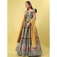 thumbnail image 3 of Indian Wedding Style Banarasi Silk Lehenga Choli For Women Party Wear with Un-Stitched Blouse With Dupatta Dress, 3 of 5