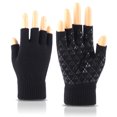 thumbnail image 3 of Ahabrexf Winter Gloves Women,Solid Color Half-Finger Outdoor Thickened Wool Casual Running Gloves for Men and Women, 3 of 7