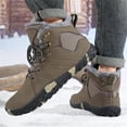 thumbnail image 7 of LASUDRAA Men's Snow Boots Waterproof Warm Fur Lined Winter Hiking Boot Non-Slip Outdoor Ankle-High High-Top Shoes, 7 of 7
