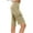 Beige, variant on ShomPort Women's Cargo Shorts Summer Casual Elastic High Waist Knee Length Straight Shorts with Pockets