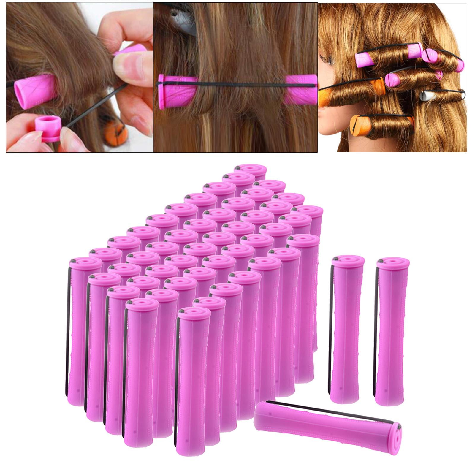 Perm Rods ing Heatless Rollers Perming ers Set con Banda de Goma ...
