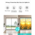 thumbnail image 4 of Window Privacy Film Yellow Sunflowers Stained Glass Window Film Decorative Sun Block Window Cover Farmhouse Botanical Floral Sunset Window Clings Static Adhesive Sticker for Bathroom 29.5"x78.7", 4 of 7
