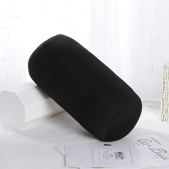 Neck Pillow Bolster Pillow Foam Microbead Pillows 12x6 Inch Cylinder Pillows Neck Roll Pillow for Sleeping Soft Round Pillow for Home Travel Neck Head Back Support Rest