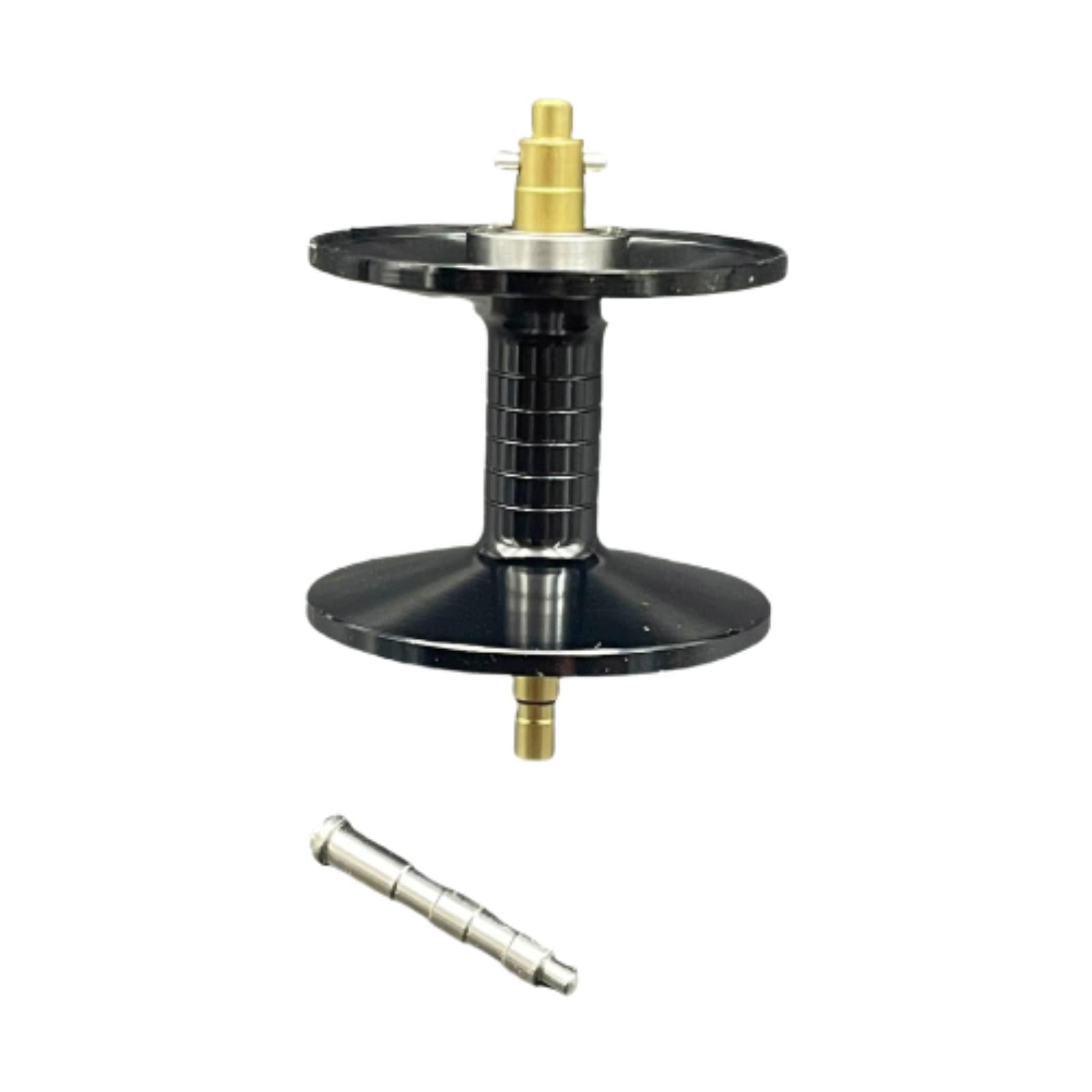 Wswqop Bearing Spooler Reel Spool Easy to Install Lightweight Accessories Spincast Reel Black