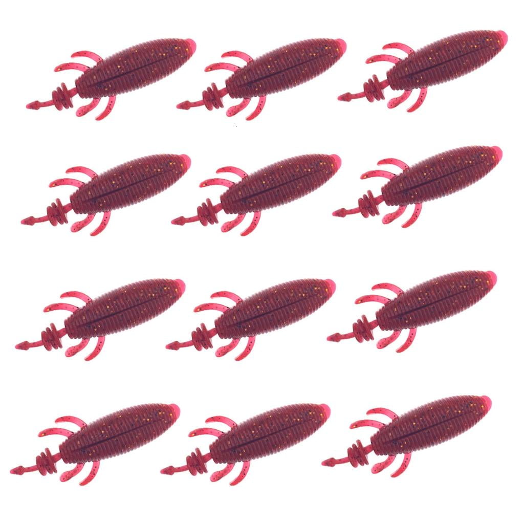 Yihuala 2 Pack Artificial Baits Soft Lures Floating Fishing Lures for Pike Swimbait Fishing Tackle Accessory