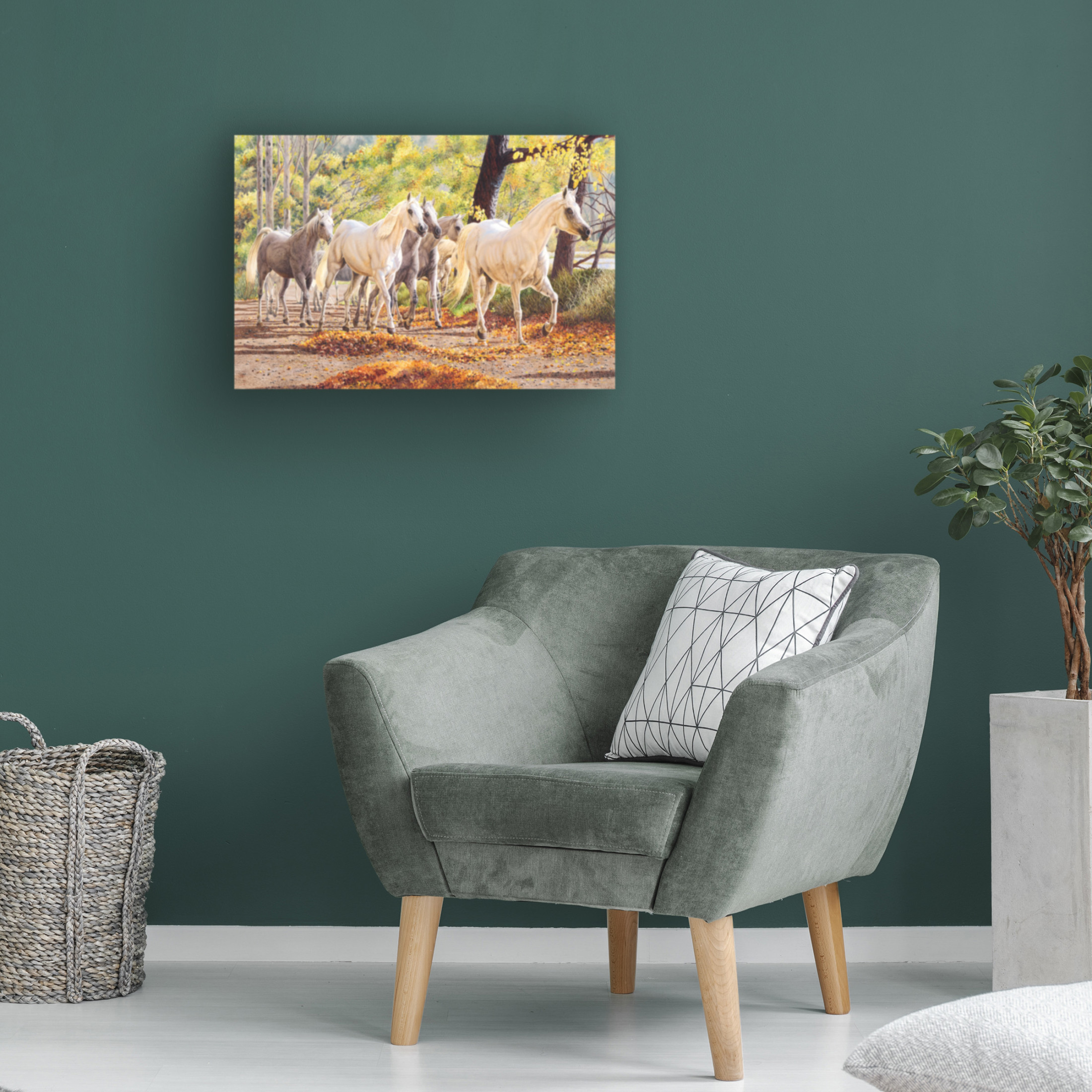 Canvas Wall Art - Delene Lambert 'Arabian Knights' Wall Art for Living Room, Bedroom, or Office Décor by Trademark Fine Art - 19 x 12 Inches