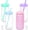 Mixed Colors, variant on 16 oz Plastic Snow Globe Tumbler, 4 Pack Double Wall Snowglobe Tumbler with Pre Drilled Hole, Plastic Mason Jar Cups Can for Snow Globe Glitter DIY ( Clear )