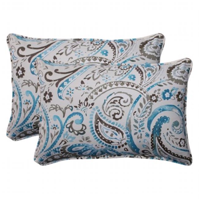Vermilya Tidepool Oversized Rectangle Throw Pillow (Set of 2)