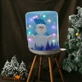 thumbnail image 6 of Nkmbld Christmas Chair Covers for Party, LED Christmas Chair Covers Up Chair Back Cap Cover Dining Chair Back Cover Decor, Blue, 6 of 8