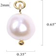 thumbnail image 5 of Lancharmed Gold Necklace Pendants 14K Gold Plated Gold Coloured Dangling Head Shaped Pearl Pendant 6Pcs Sister Gifts From Sisters, 5 of 6