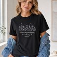 thumbnail image 3 of Jollimate God Is Within Her She Will Not Fall T-Shirt, Psalm 46:5 Wildflower Graphic Tee, Faith Gift for Women, 3 of 6