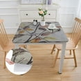 thumbnail image 2 of Table Cloths Decorative Washable Rectangle Tablecloth, Dining, Kitchen, - Grey - Thanksgiving/Christmas, 2 of 7