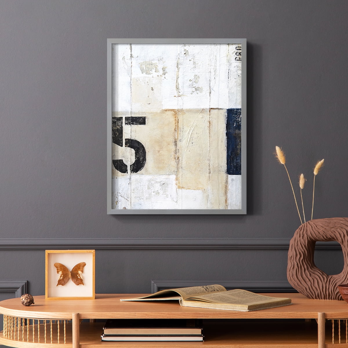 5th Row in Paper Solid Wood 11 x 14 Framed Print