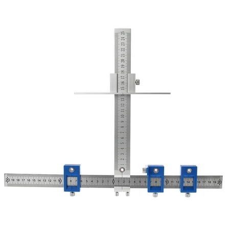 

Inch/Metric Cabinet Hardware Jig Drill Guide for 4mm 5mm Drill Bit Power Tool Al