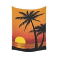 thumbnail image 1 of Tapiz colgante de pared ABPHQTO Sunset Seascape Palm Tree Naranja 150x200 cm, 1 of 1